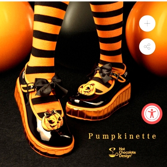 RARE NEW Hot Chocolate Chocolitas Pumpkinette Mary Jane Platforms - Picture 1 of 8